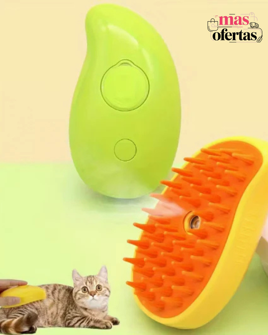 Cepillo Vaporizador 3 en 1 para Mascotas